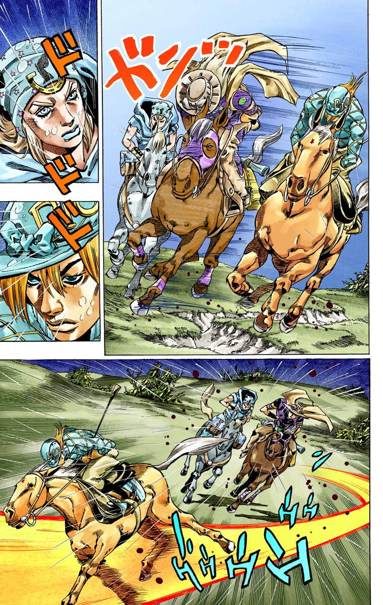 Манга Невероятные Приключения ДжоДжо Часть 7: Steel Ball Run (Цветная версия) - Глава 38 Страница 33