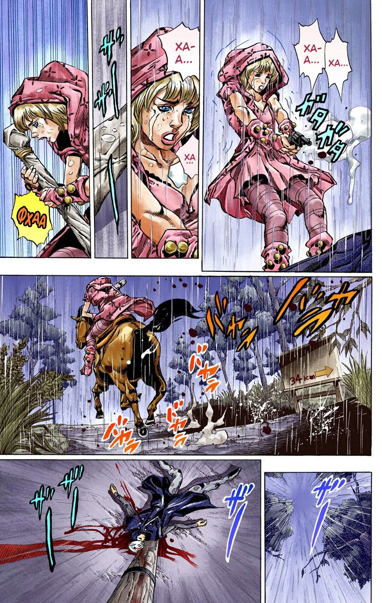 Манга Невероятные Приключения ДжоДжо Часть 7: Steel Ball Run (Цветная версия) - Глава 38 Страница 14