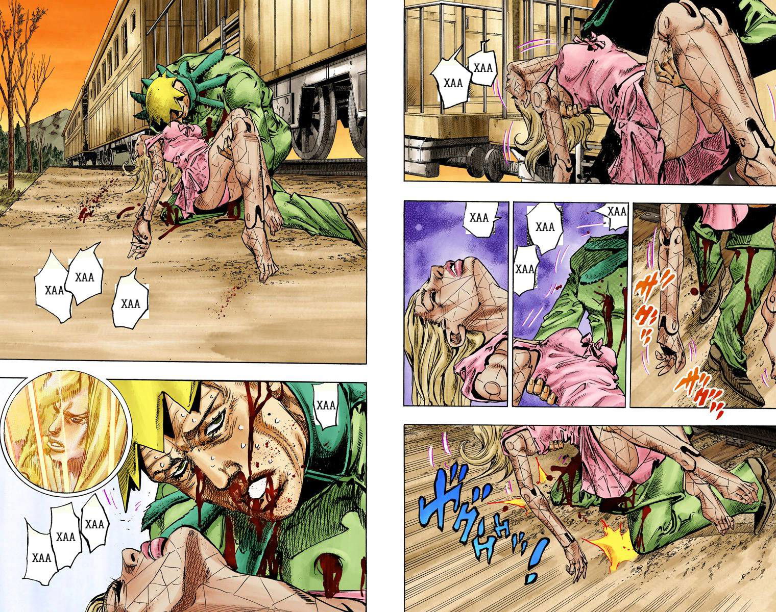 Манга Невероятные Приключения ДжоДжо Часть 7: Steel Ball Run (Цветная версия) - Глава 81 Страница 14