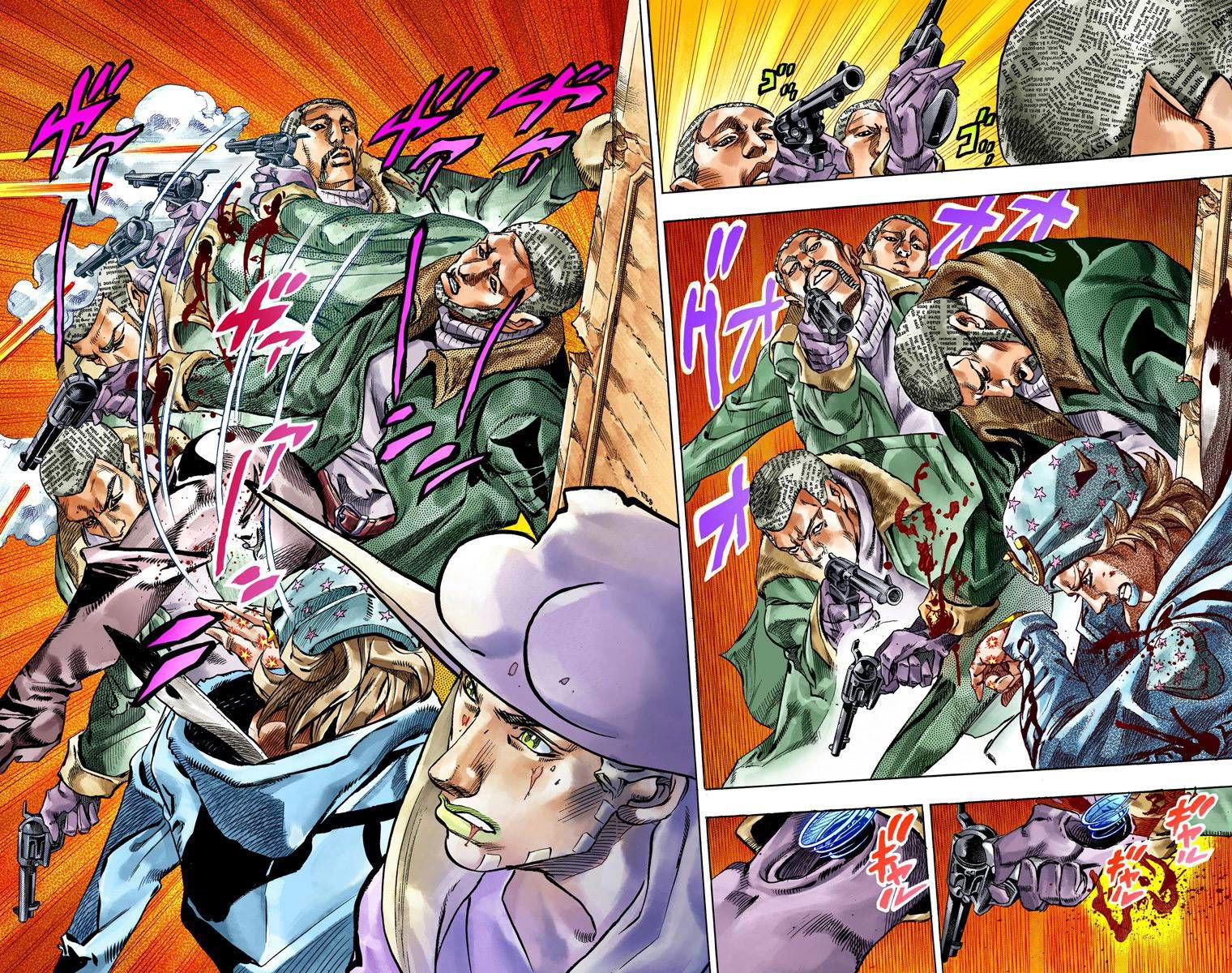 Манга Невероятные Приключения ДжоДжо Часть 7: Steel Ball Run (Цветная версия) - Глава 46 Страница 51